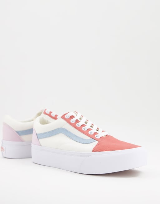 Vans - Old Skool - Multifarvede plateau-sneakers i twill 