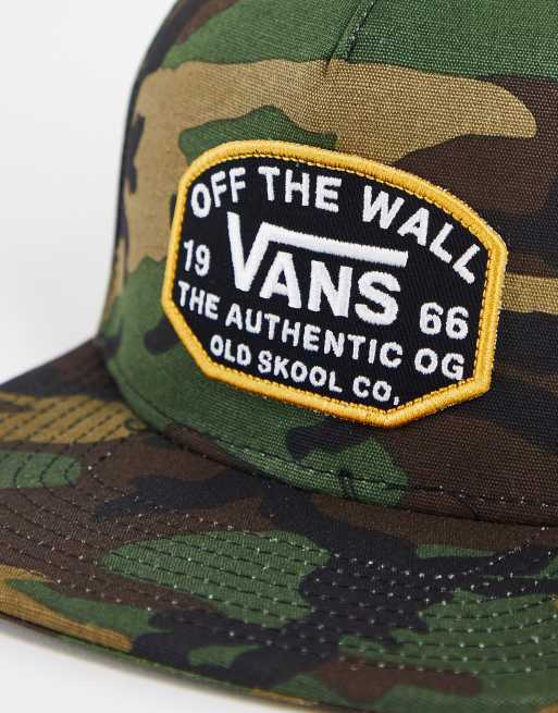 Vans camo clearance snapback