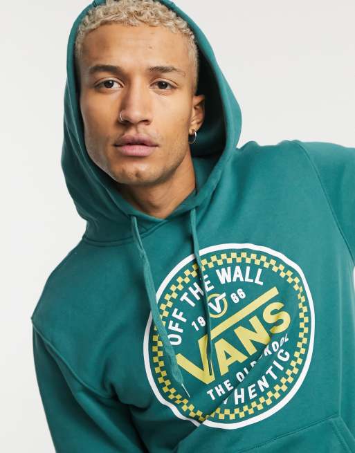 Vans green clearance and yellow hoodie