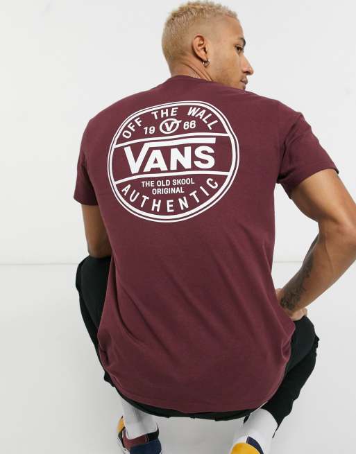 Burgundy vans t shirt new arrivals