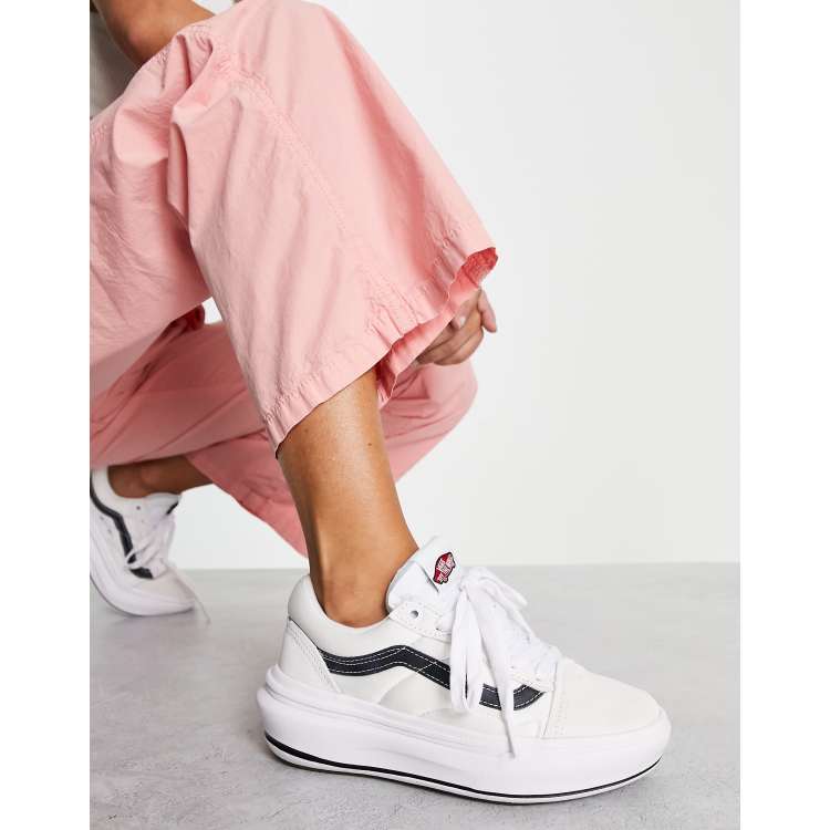 Vans old skool rose et outlet blanche