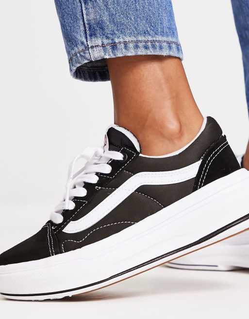 Scarpe vans nere store e bianche