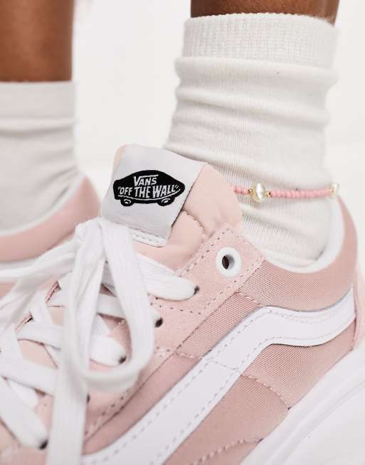 Pink vans 2024 with roses