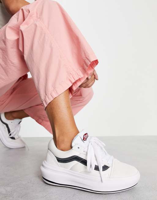 Vans Old Skool Overt trainers in white/black ASOS
