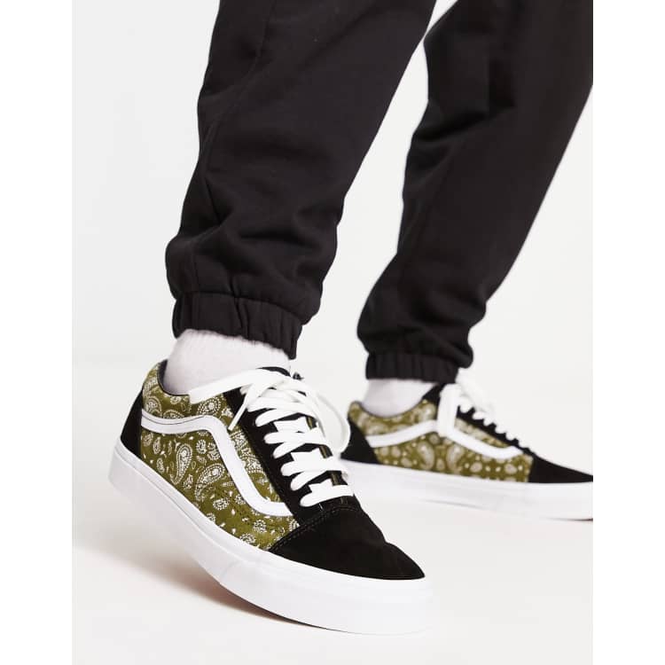 Vans trainers mens sale olive