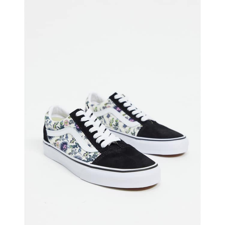 Vans old skool shop damskie w kwiaty