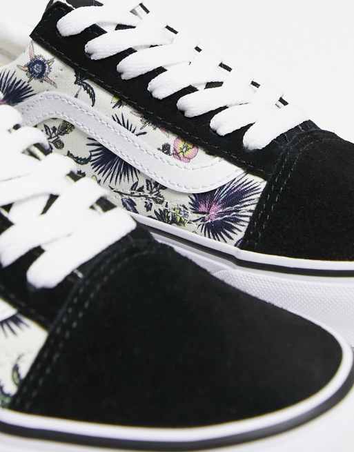 Tenis vans old hot sale skool floral