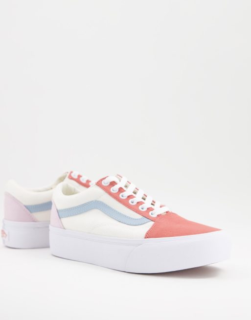 Politiek Amfibisch blik Vans - Old Skool - Pastelfarvede plateau-sneakers i twill | ASOS