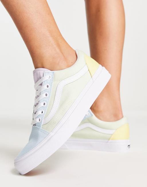 Vans – Old Skool – Pastellfärgade sneakers med blockfärgad design 