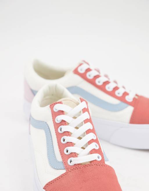 Vans – Old Skool – Pastelowe buty sportowe z diagonalu, na platformie, w różnych kolorach, 2 z 4