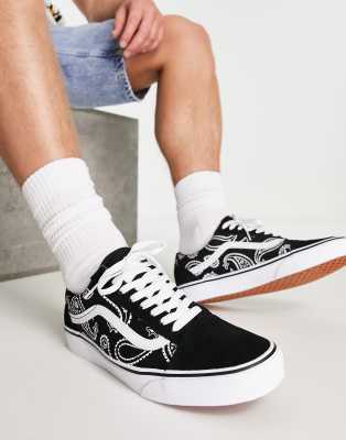 Vans Old Skool peace paisley trainers in black | ASOS