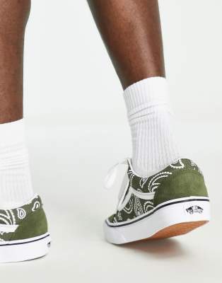 vans khaki trainers