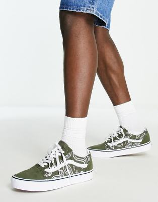 vans green trainers
