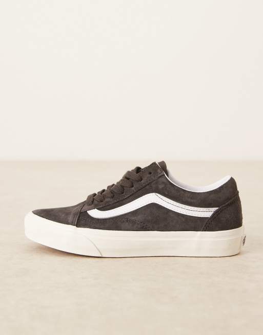 Vans – Old Skool Pig – Ciemnobrązowe buty sportowe z zamszu, 2 z 5