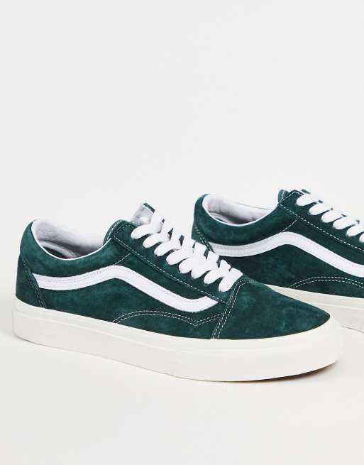 Vans - Old Skool Pig - Grønne sneakers i ruskind 