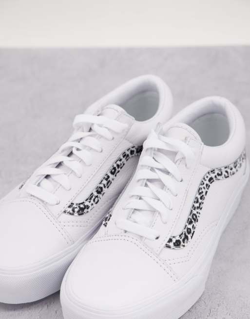 Vans Skool Platform Animal sneakers in white ASOS | ASOS