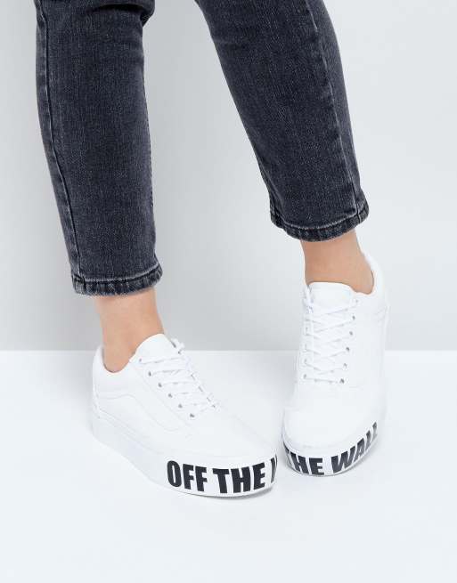 Old Skool Platform White |