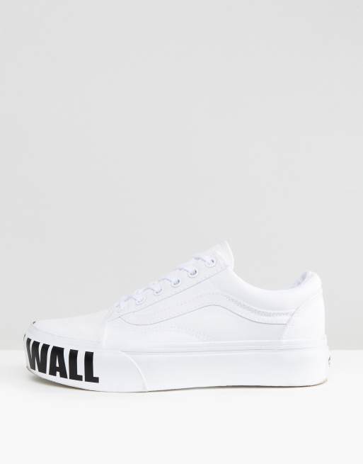 Vans platform white off the clearance wall