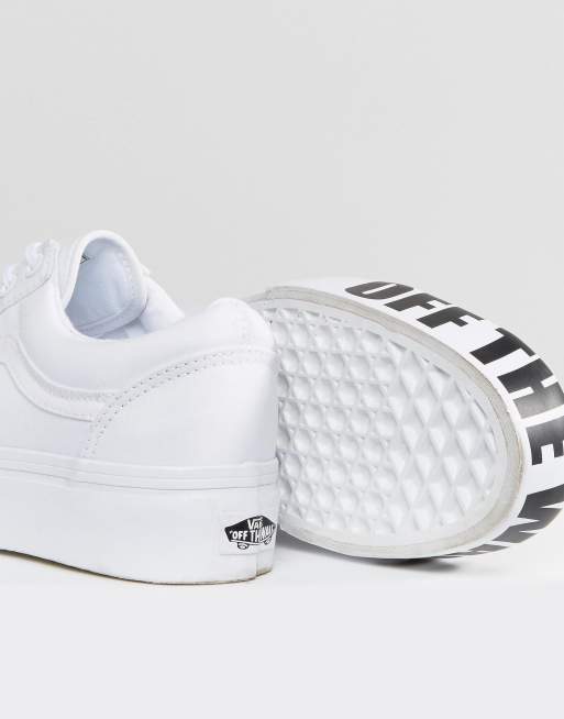 Old Skool Platform White |