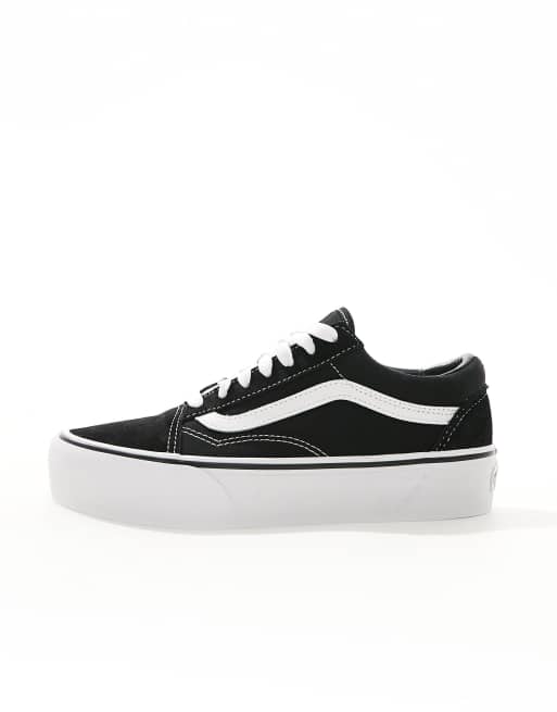 Vans Old Skool platform sneakers in black  