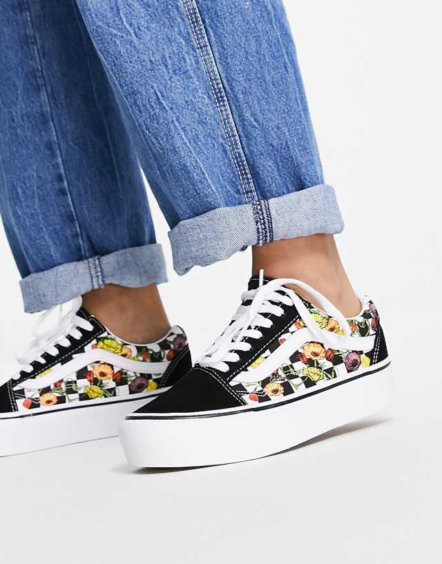 Vans Old Skool platform sneakers in multi