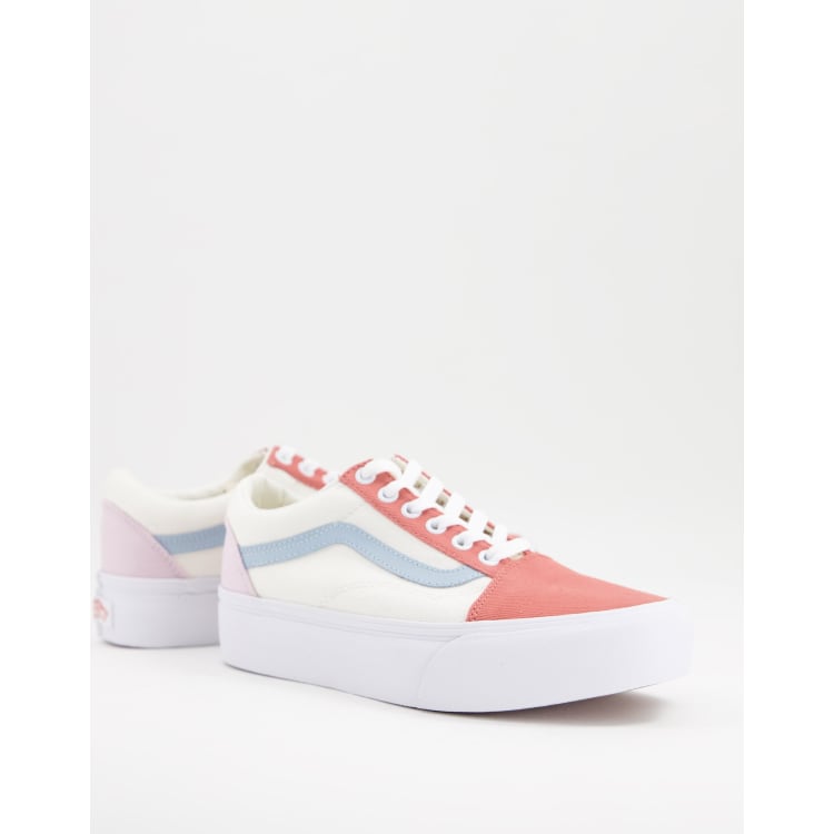 Vans old skool platform con clearance rose