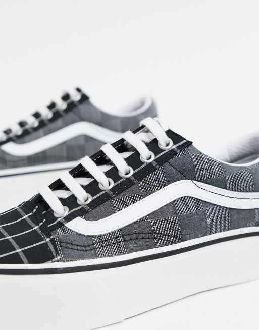 Woven check old skool hot sale shoes