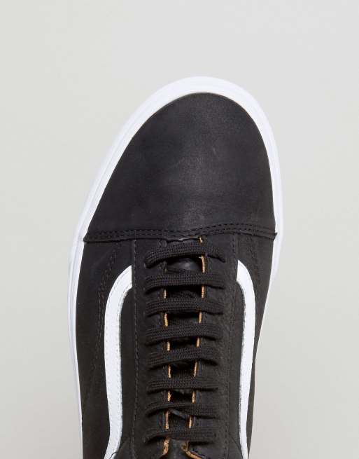 Vans old skool hot sale premium leather black