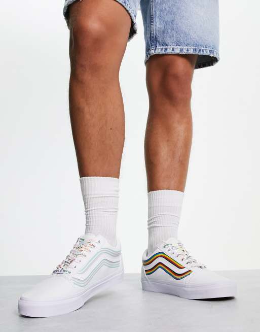 Vans old skool hot sale rainbow bottom