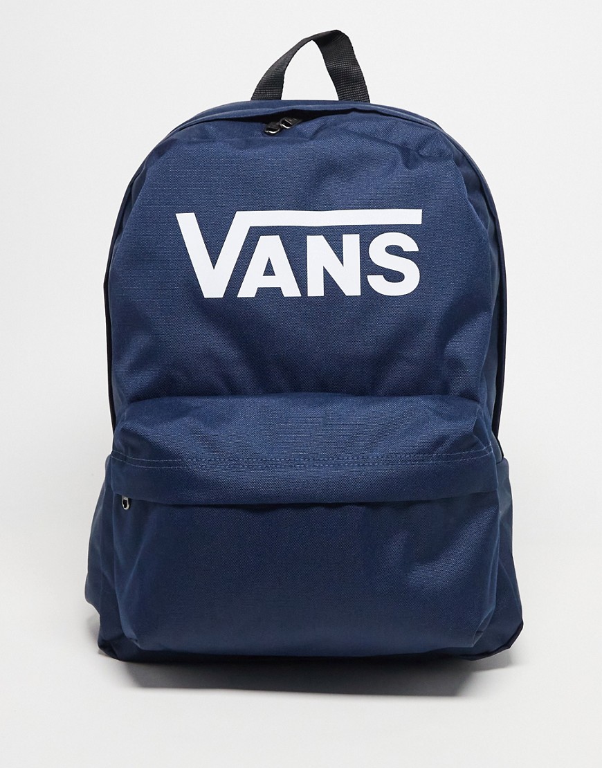 Vans old skool print backpack in dark blue