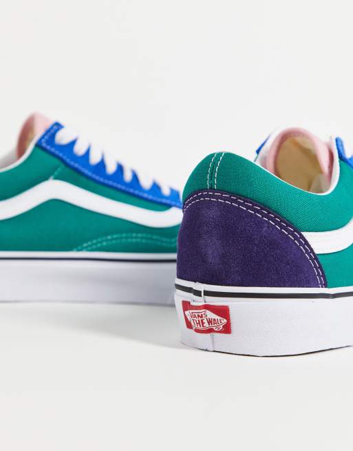 Vans bleu shop et verte