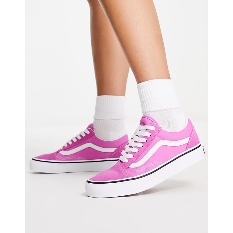 vans old skool nere con rose rosse