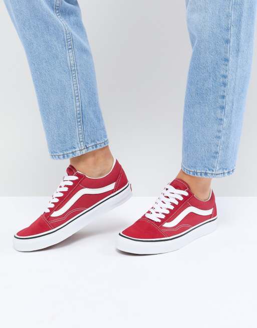 Vans – Old Skool – Rote Sneaker Vans – Old Skool – Rote Sneaker