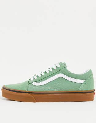 green vans gum sole