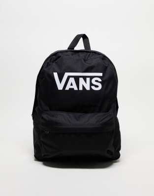 Vans - Old Skool - Rucksack in Schwarz mit Print