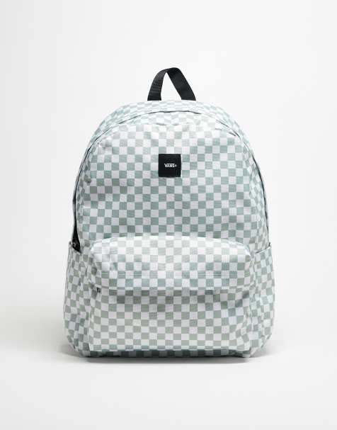 Vans - Old Skool - Sac à dos à carreaux - Olive gris - view 1