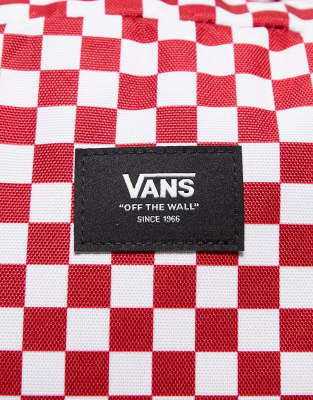 vans damier rouge et blanc