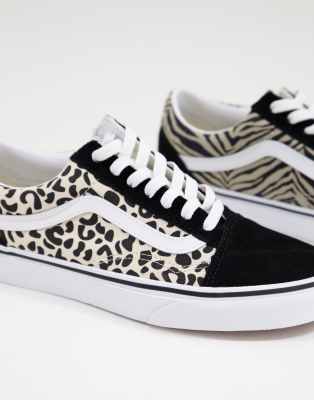 black leopard print vans