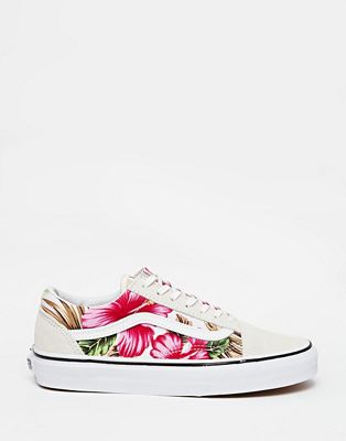 scarpe vans con fiori
