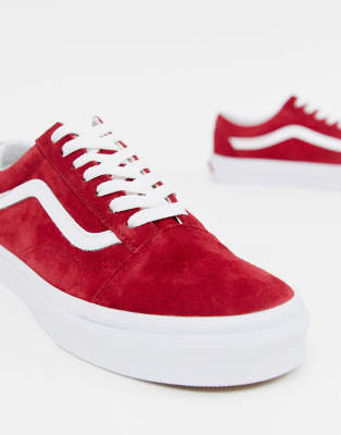 vans pelle rossa