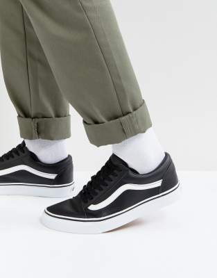 Vans old shop skool leather outfit