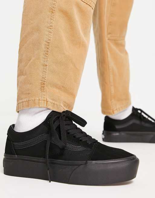 Vans old 2025 skool plateforme noir