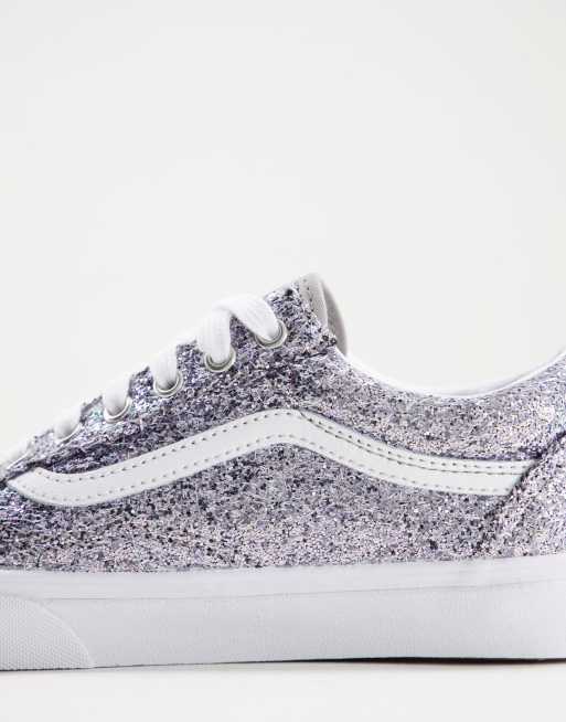 Vans Old Skool Shiny Party sneakers in silver ASOS