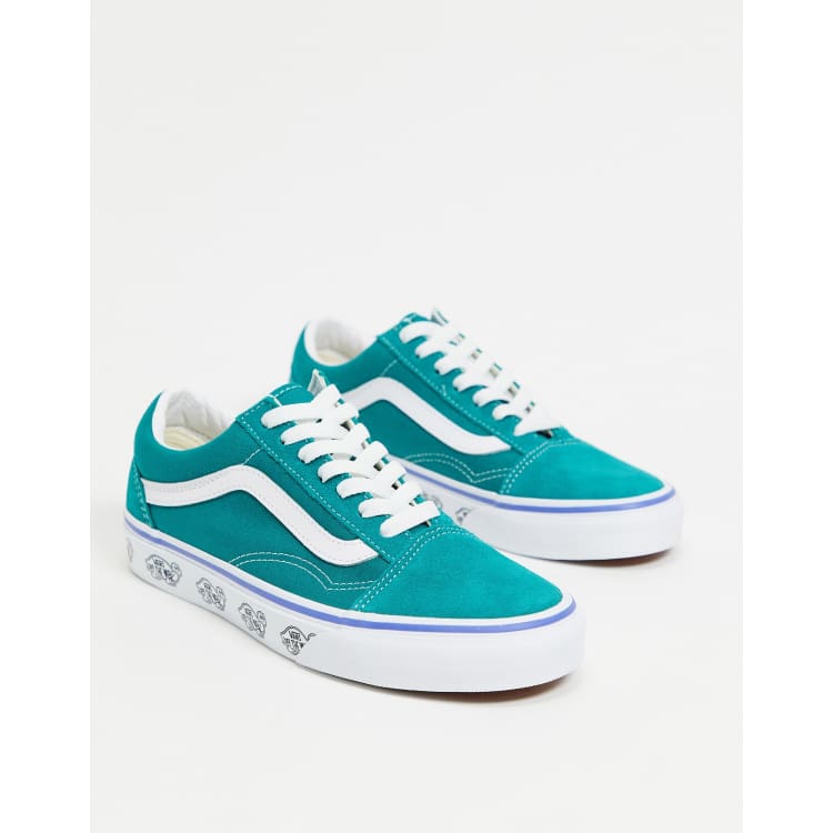 Old skool outlet vans turquoise