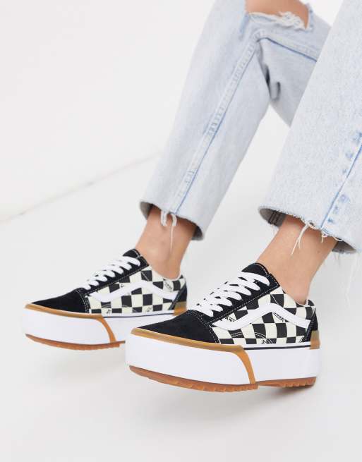 Vans Old Skool - Skakternede sneakers
