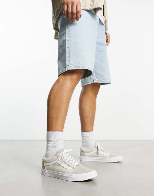 Vans old shop skool white outfit