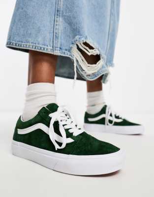 Vans - Old Skool - Sneaker aus Wildleder in Grün