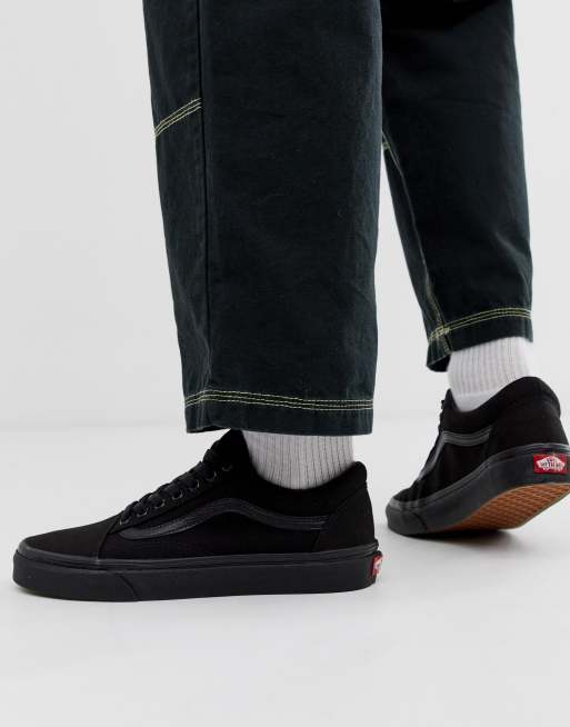 Vans old skool black on clearance black