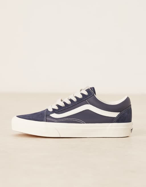 Vans – Old Skool – Sneaker in dunklem Marineblau mit wollweißen Details, 2 von 5