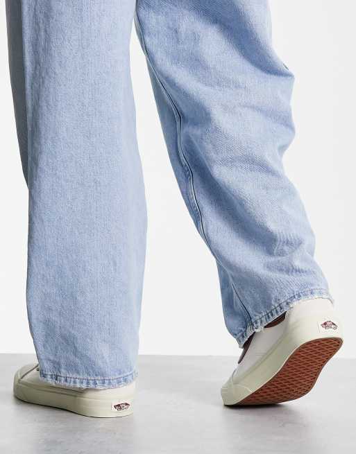 Vans Old Skool Sneaker in gebrochenem WeiB mit Vintage Farbakzenten ASOS